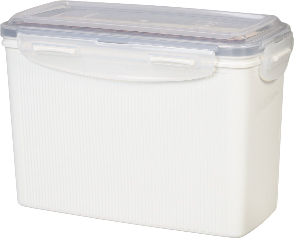 Lock&Lock Beschuitbus en Cracker bewaardoos - Knackebrod bewaardoos - 100% luchtdicht - BPA vrij - PFAS vrij - Bewaardoos met deksel - Voorraaddozen - Set van 2 stuks - Wit — cadeau in Cadeau-ideeën - foto 8