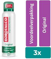 Borotalco Original spray - 3 stuks - voordeelverpakking