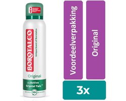 Borotalco Original spray - 3 stuks - voordeelverpakking