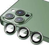 Casemania Camera Lens Glas Geschikt voor Apple iPhone 13 Pro - Gehard Glas Camera Protector - Groen