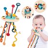 foto van Baby Speelgoed - Montessori - Sensorisch speelgoeBaby Speelgoed - Ontwikkeling - Fijne Motoriek - 0-24 Maanden - Hoogwaardige kwaliteit - UFO Speelgoed - CE-markering