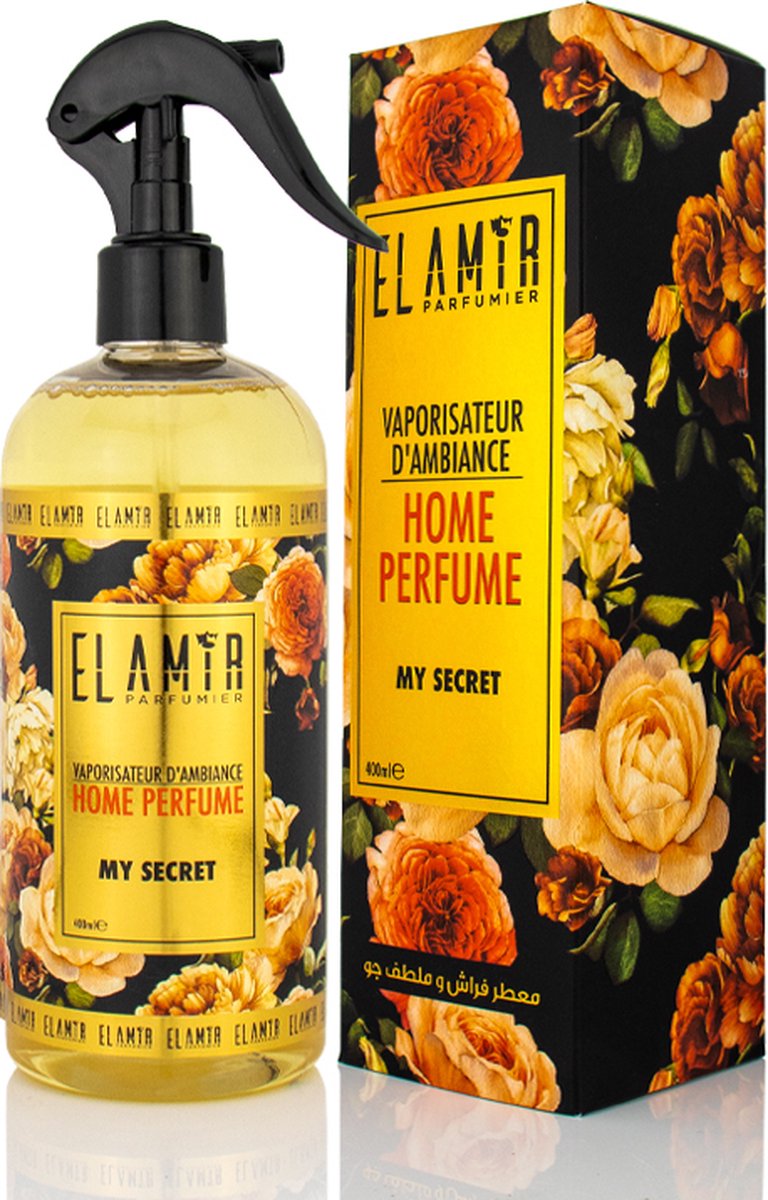 Vaporisateur D’ambiance EL AMIR My secret 400 ml - Spray textile - Parfum d’intérieur