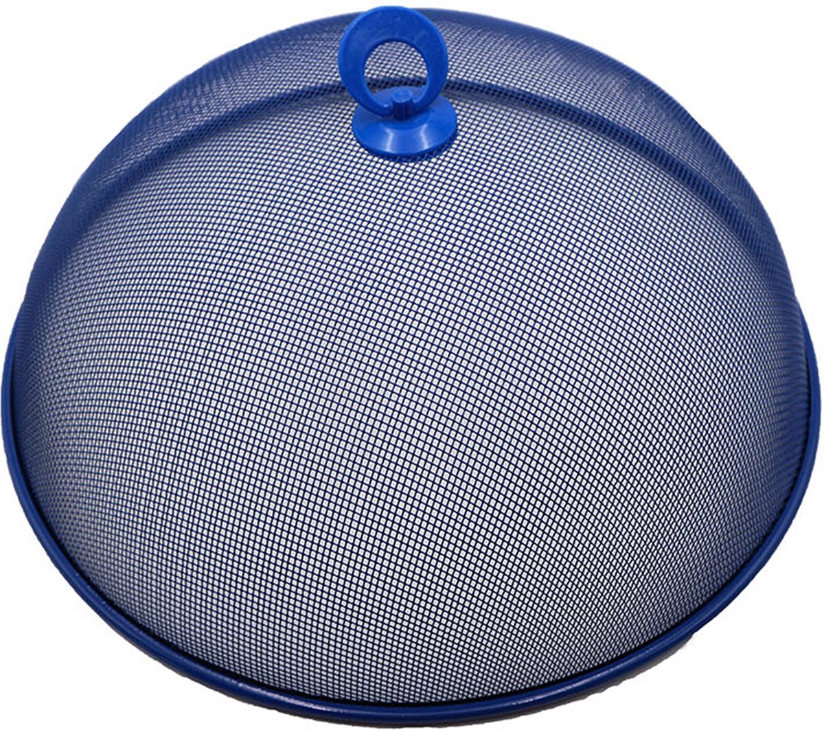 Haushaltshelden Vliegenkap/voedselkap - blauw - metaal - D35 x H16 cm - Ongedierte bescherming