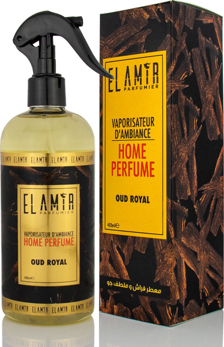 Vaporisateur D’ambiance EL AMIR Oud Royal 400 ml - Spray textile - Parfum d’intérieur