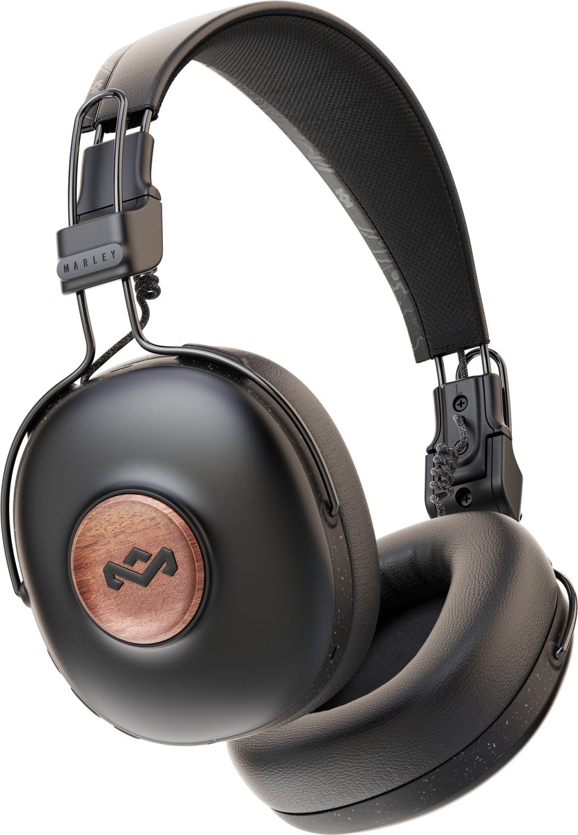 Marley Positive Vibration Frequency bluetooth koptelefoon - Premium Draadloze Koptelefoon - 34 Uur Batterijduur - Duurzaam - Zwart
