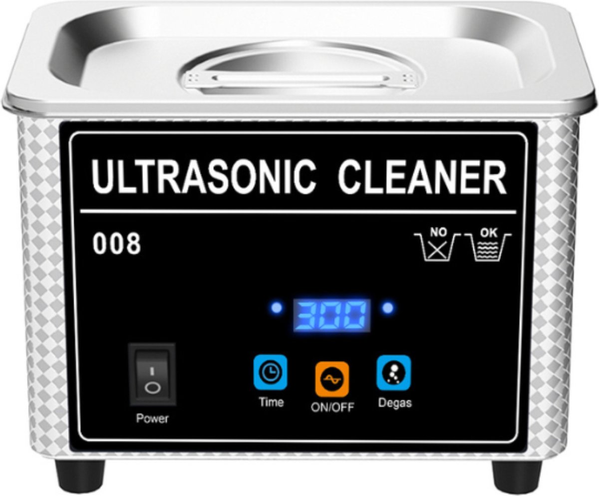 Ultrasoon reiniger - 800ml - 40kHz - 60w - 18 reinig programmas