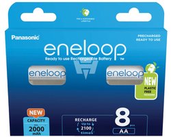 Pile rechargeable LR6 (AA) NiMH eneloop eneloop HR06 2000 mAh 1.2 V 8 pc(s)