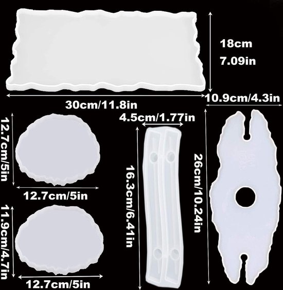 Moule silicone transparent pour résine Résin'Mould - 16 Boucles  d'oreilles