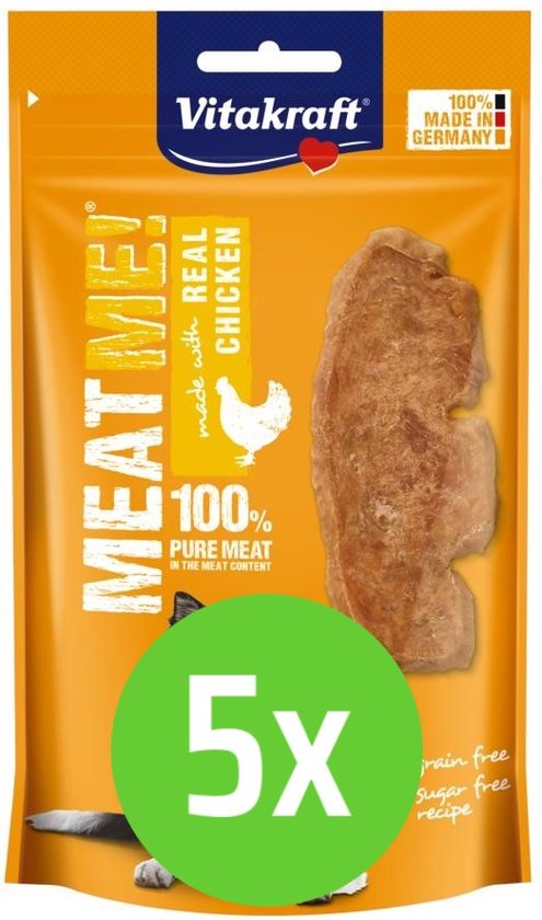 Vitakraft Kip - 60 gram - Meat Me - 5 verpakkingen