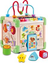 VTech Baby Speelpret Activiteiten Kubus - Play Green - Educatief Babyspeelgoed - Activity Center - Speelgoed - Vanaf 9 Maanden