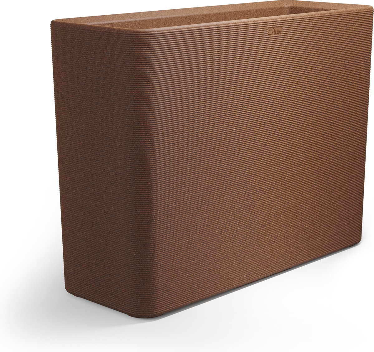 Otium bloembak dubbelwandig Linea 100 cm terra cotta cork