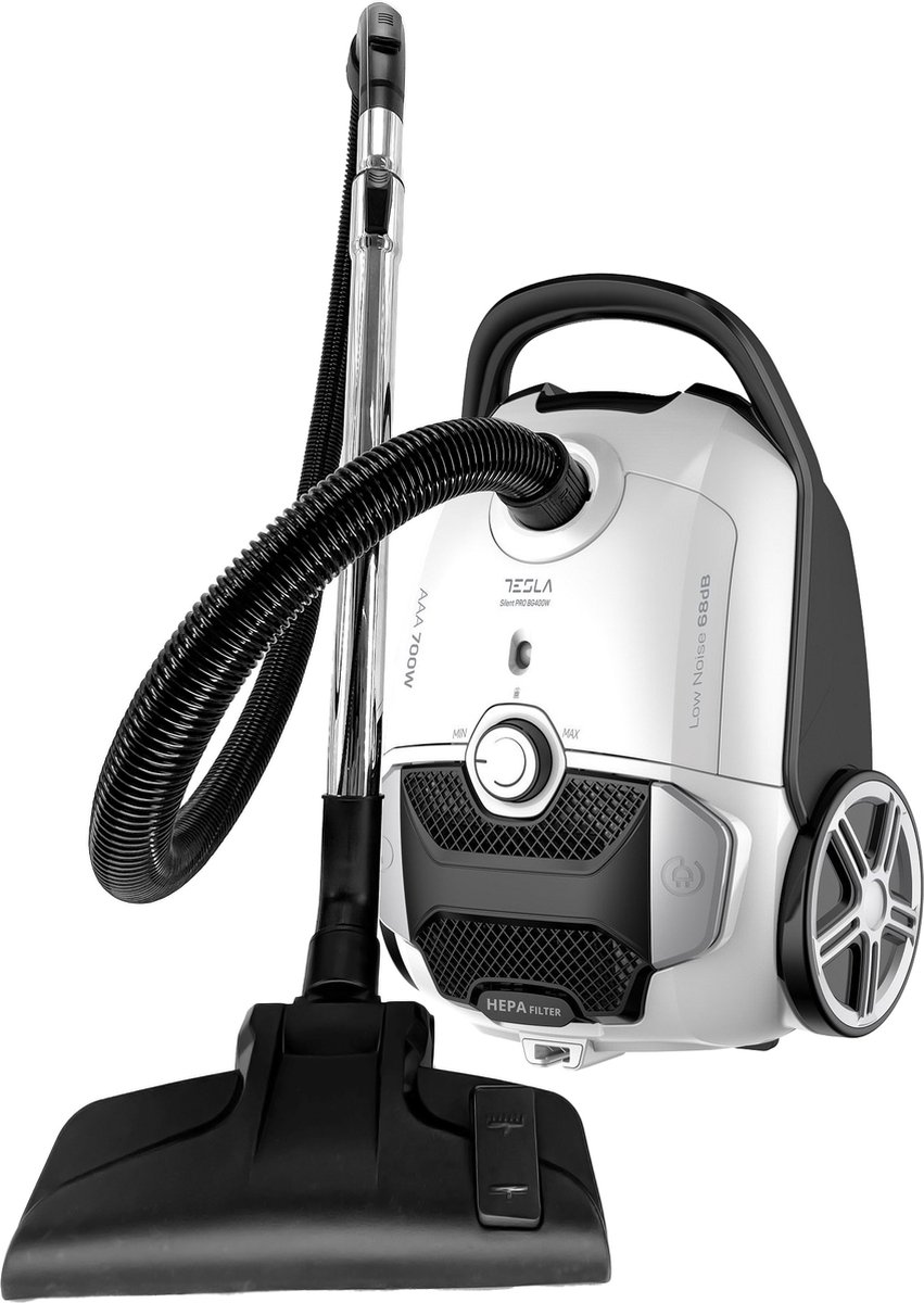 Tesla BG600G - Aspirateur Silencieux avec Sac - Argent - 61dB