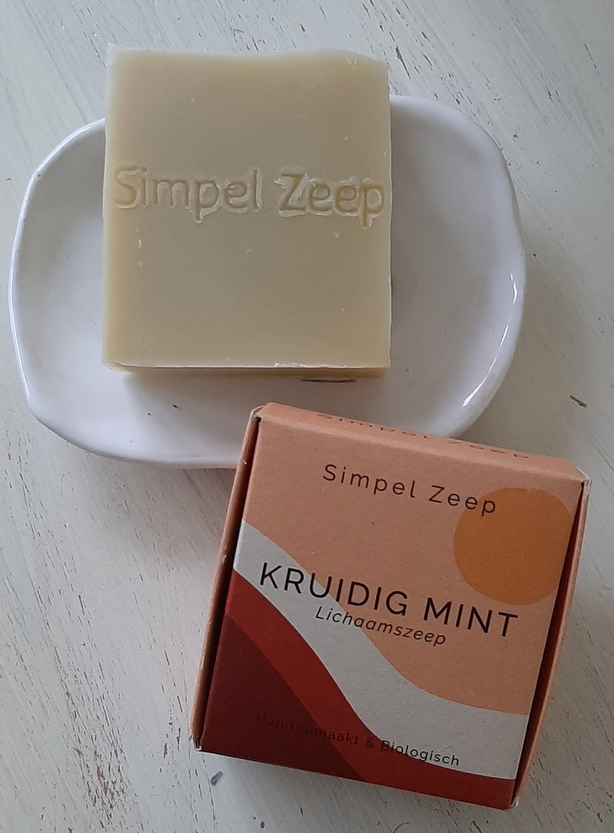 Simpel Zeep - Kruidig Mint - Body Bar - Circa 110 gram