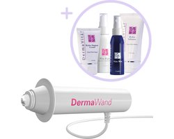 DermaWand Huidsverzorgingsapparaat - Anti-aging Microdermabrasie Apparaat - Inclusief 4-delige set Gezichtsverzorging producten van DermaVital - Huidsimulatie - Gezichtsmassage - Vermindert Oneffenheden en Rimpels