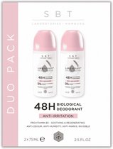 SBT Duo Pack Anti-Irritatie Deodorant | Respecteert de huidmicrobioom | Kalmeert | 2x75ml