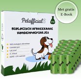 Petofficial© Hondenpoepzakjes - 100% Biologisch Afbreekbaar - 270 Poepzakjes - Met Gratis E-Book - Lavendel Poepzakjes
