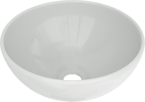 Waskom Mintra Mineraalmarmer Glanzend Wit 30x13cm Rond M120-0060 | Maxaro Waskom Mintra Mineraalmarmer Glanzend Wit 30x13cm Rond M120-0060 | Maxaro