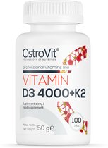 OstroVit - Vitaminen - Vitamin D3 4000 + K2 100 Tablets - OstroVit