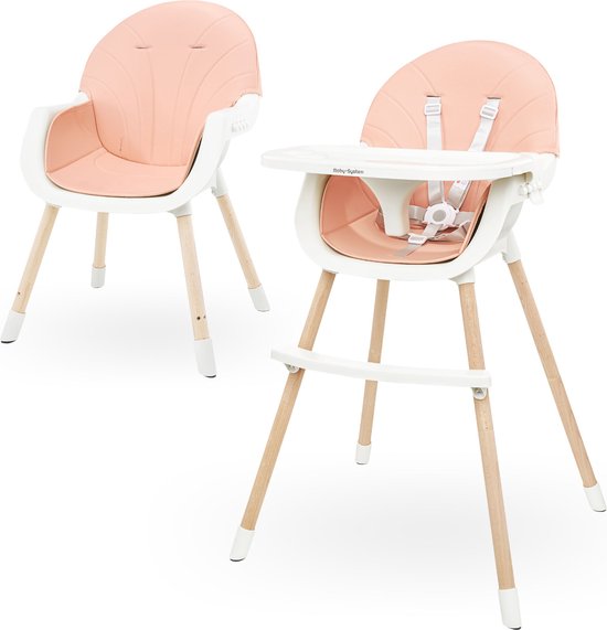 Moby-System Houten Amelia-voedingsstoel, 3in1-stoel voor Kinderen van 6  Maanden tot 6... | bol.com