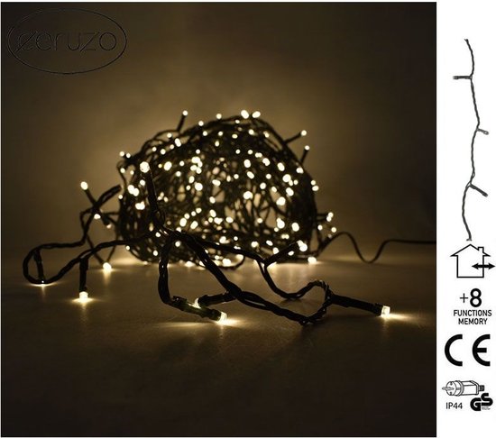 LED verlichting - 18 meter - 240 LED lampjes - warm wit - voor binnen en buiten