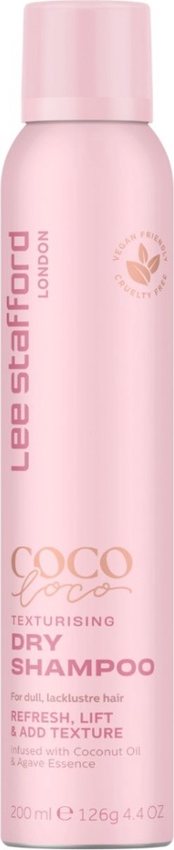 Lee Stafford - Coco Loco - Dry Shampoo - Droogshampoo voor Alle Haartypes - 200 ml