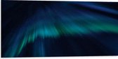 Dibond - Blauwe Neonvegen op Donkerblauwe Ondergrond - 100x50 cm Foto op Aluminium (Met Ophangsysteem)