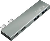 Station d'accueil LogiLink UA0399 USB-C Compatible avec : Apple USB-C® Power Delivery