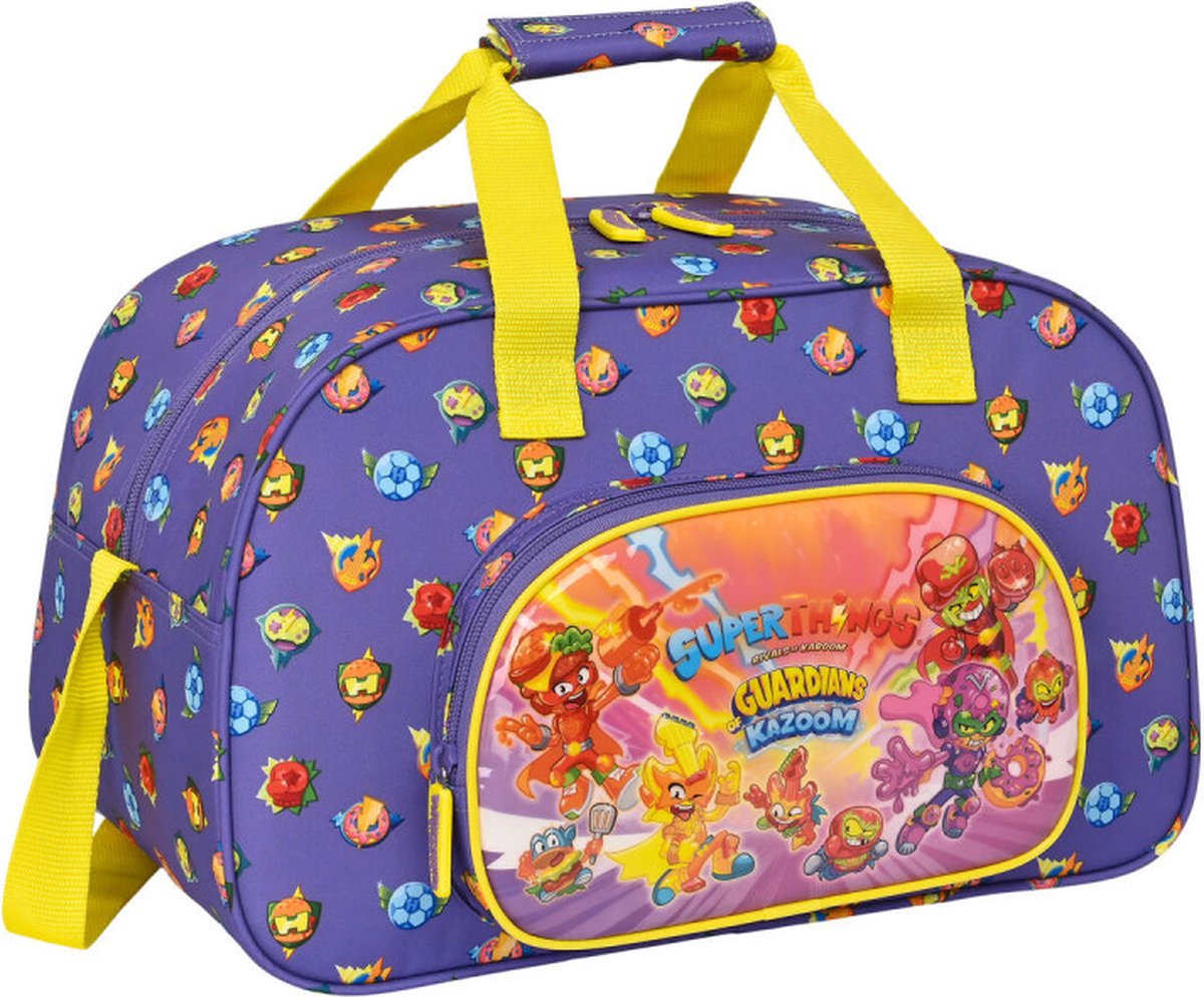 Sporttas SuperThings Guardians of Kazoom Paars Geel (40 x 24 x 23 cm)