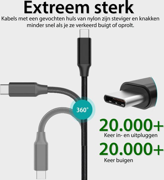 Reisoplader - 100 W GaN - USB-C PD - Port Connect