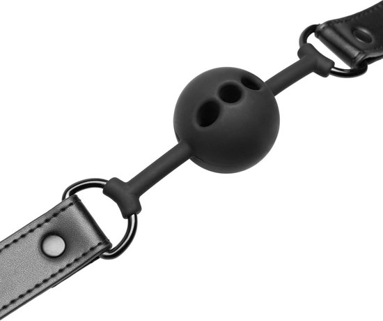 Bâillon à Boule Noire DARKNESS BONDAGE - Accessoire Jeu Érotique Multicouleur