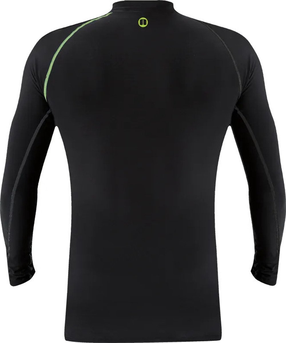 2024 Nookie Mens Softcore Long Sleeve Base Layer - Black / Lime