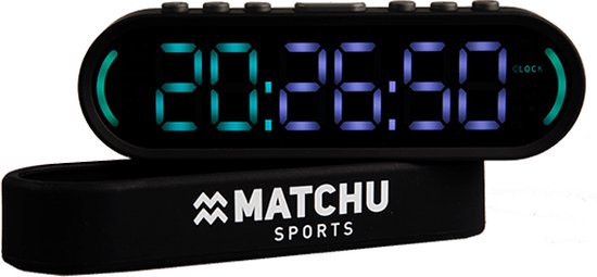 Matchu Sports - Interval timer - Stopwatch - Fitness klok - 12 functies - Oplaadbaar - 8 uur batterijduur - Magnetisch - Matchu Sports