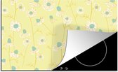KitchenYeah® Inductie beschermer 77x51 cm - Meiden - Kamille - Bloemen - Patronen - Girl - Kindje - Kinderen - Kookplaataccessoires - Afdekplaat voor kookplaat - Inductiebeschermer - Inductiemat - Inductieplaat mat