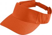 Augusta Sportswear - Zonneklep - Verstelbaar - Klittebandsluiting - Katoenen Zweetband - Volwassenen - Oranje