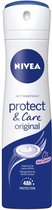 3x Nivea Deodorant Spray Protect & Care 150 ml