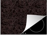 KitchenYeah® Inductie beschermer 77x59 cm - Graniet print - Zwart - Patronen - Kookplaataccessoires - Afdekplaat voor kookplaat - Inductiebeschermer - Inductiemat - Inductieplaat mat