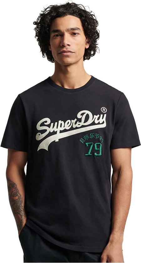 Superdry Vintage Vl Interest T-shirt Zwart S Man