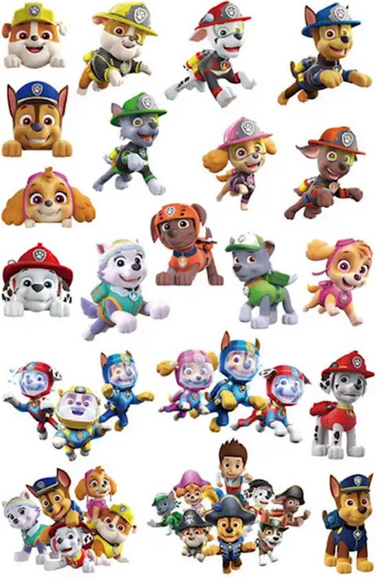 Paw Patrol Sticker Sticker tattoo Tattoo Kinder tatoeages