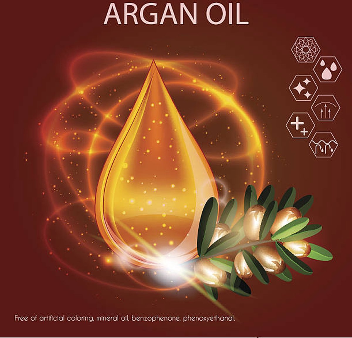 Pure Argan Olie voor huid, haar en nagels
