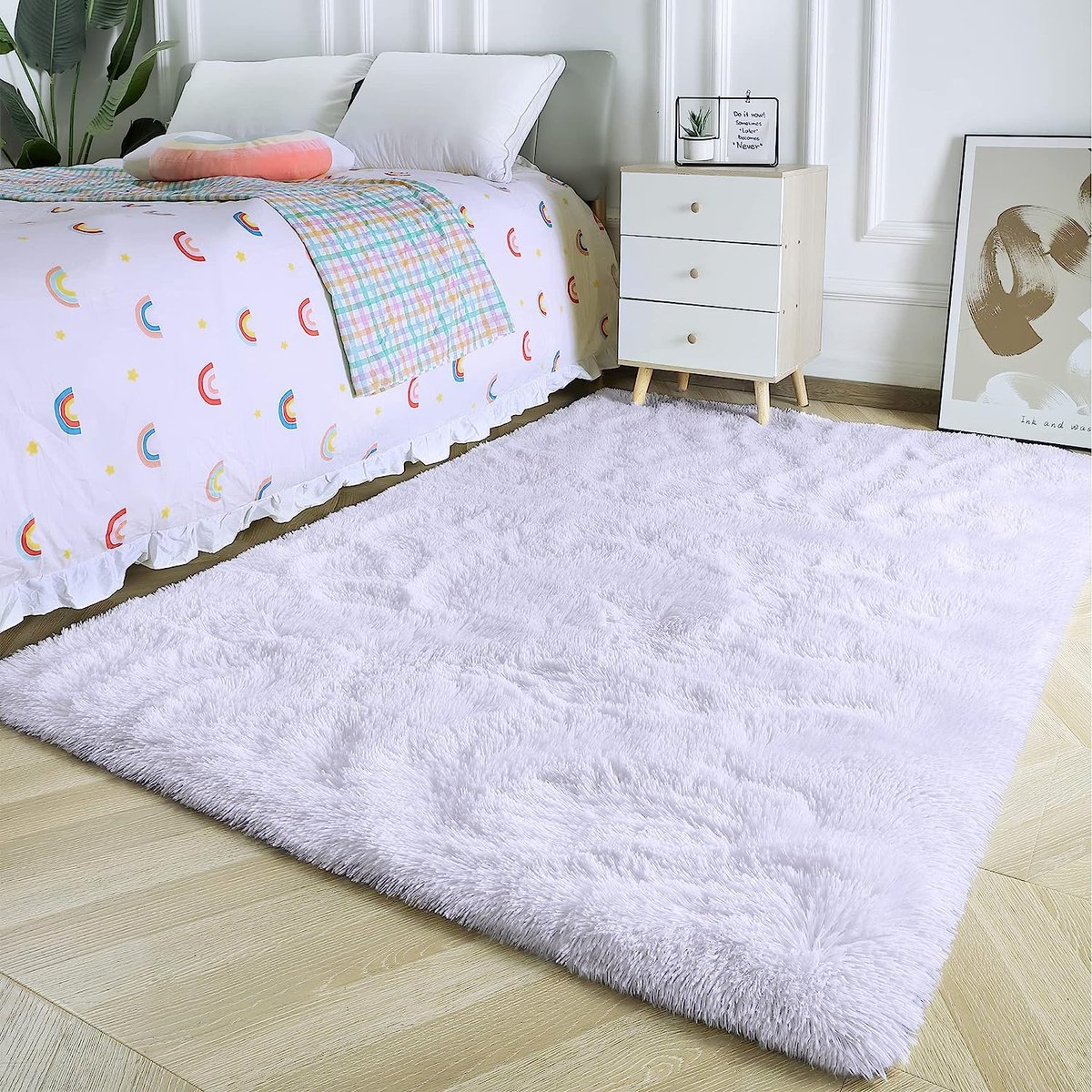 Hoogpolig Wollig Tapijt Van 230 X 160 Cm | Kleed | Eclectisch