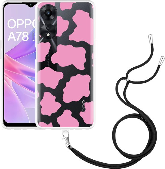 Oppo A58 5G / A78 Hoesje met Kaarthouder Back Cover Oranje | gsmpunt