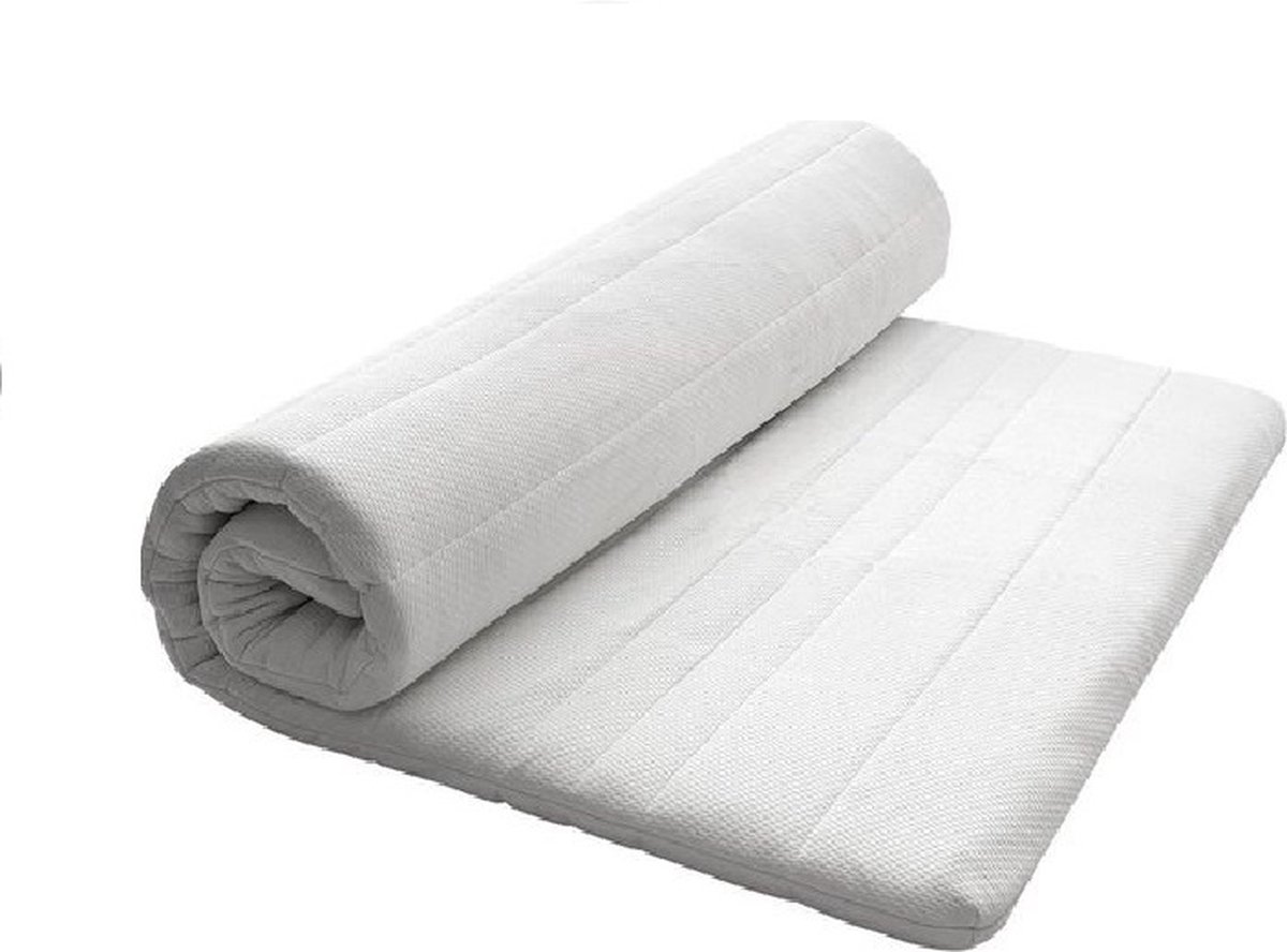 Topper comfortschuim 7cm dik - 160x200 cm tweepersoons topdekmatras - Topmatras Zetelsenbedden - afritsbaar tijk - Koudschuim topper