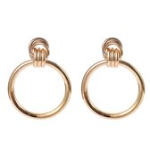 Emilie Scarves - oorbellen - goudkleurig - statement vintage look - large hoop ringen
