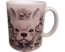 Beker - Hond - bulldog - frenchie - franse - dog - bullie - Koffie mug - thee mok