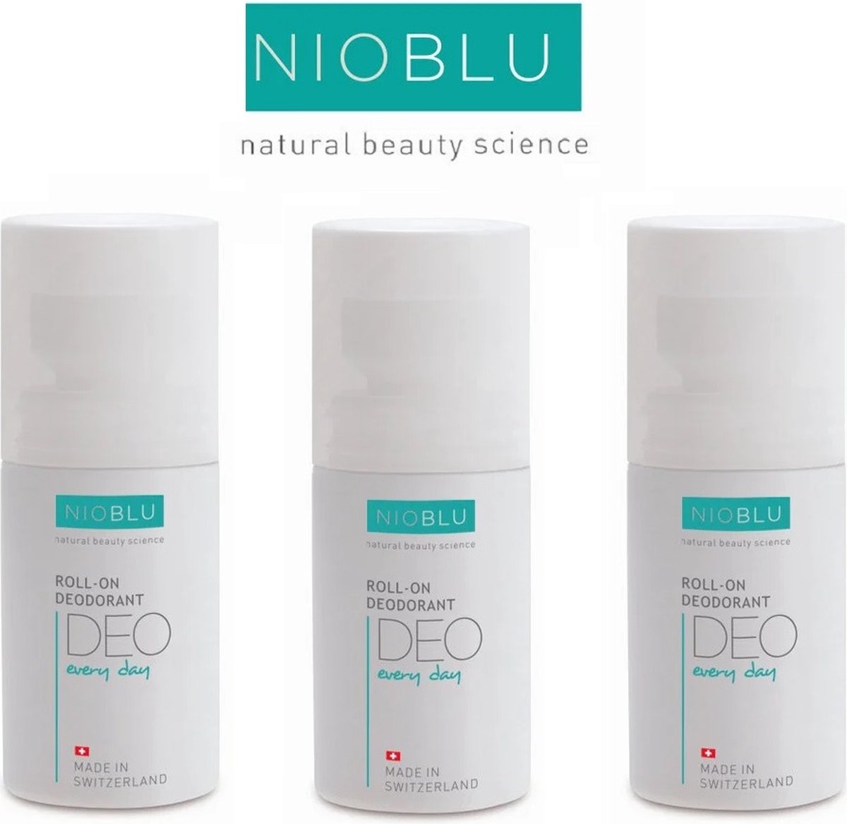 NIOBLU - Every Day - Roll-on - Deodorant - 3 pack