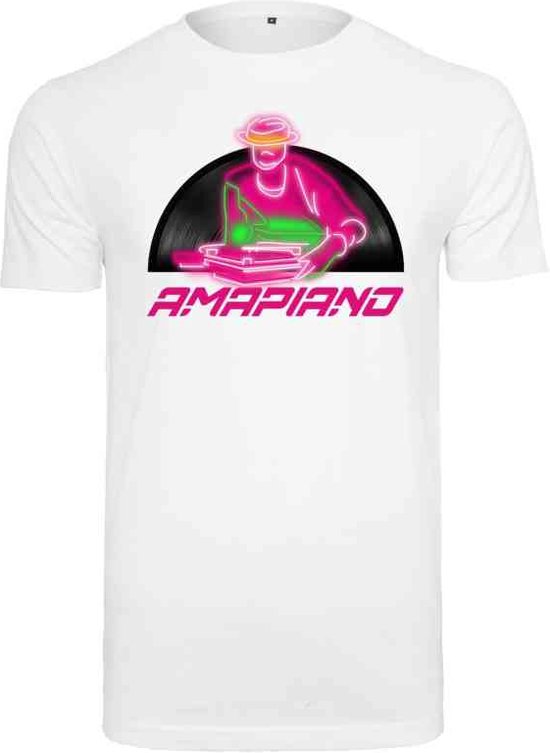 Mister Tee - Amapiano Heren T-shirt - XXL - Wit