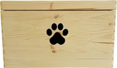 Honden poot - Honden opbergbox - opbergdoos - houten kist