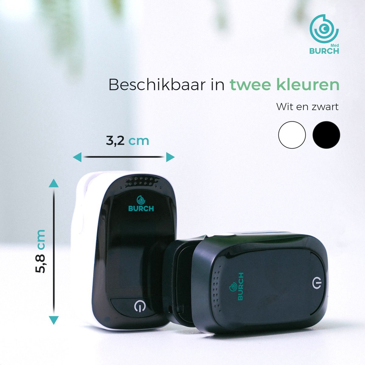 BURCH Med Pro saturatiemeter met OLED-scherm, hartslag en perfusie-index, CE medisch klasse 1 thumbnail 5