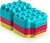 Plasticforte Eierdoos - koelkast organizer eierhouder - 12 eieren - groen - kunststof - 20 x 18,5 cm
