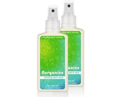 Ourganixx Sports Spray – Duopack 2 x 100 ml- Geurverwijderaar voor Sportaccessoires